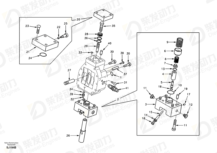 VOLVO Pin SA8230-29950 Drawing VOLVO Pin SA8230-29950 Drawing
