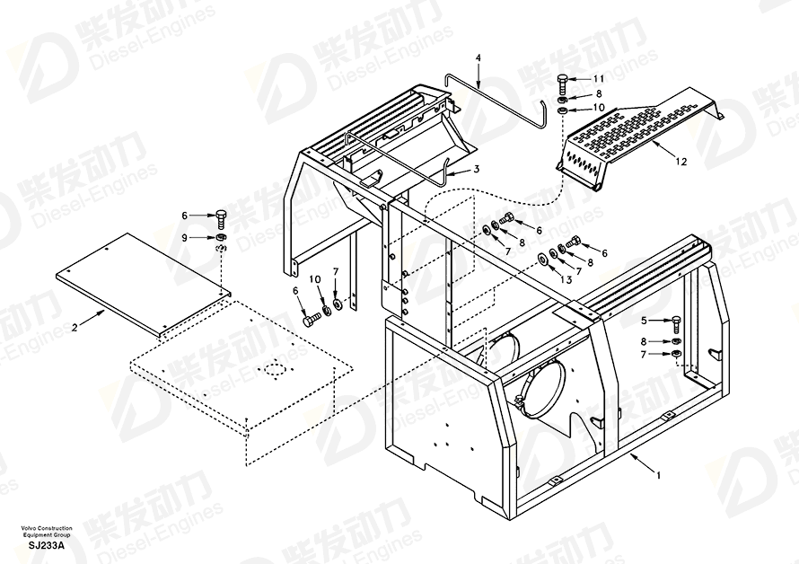 VOLVO Bar SA1162-00172 Drawing VOLVO Bar SA1162-00172 Drawing