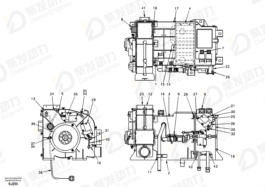 VOLVO Vent SA1025-02430 Drawing