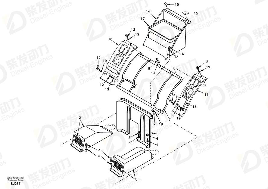 VOLVO Knob SA1168-01480 Drawing