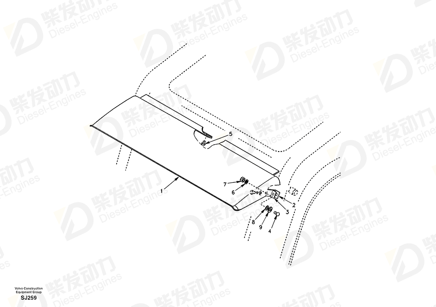 VOLVO Seat SA1166-30420 Drawing VOLVO Seat SA1166-30420 Drawing
