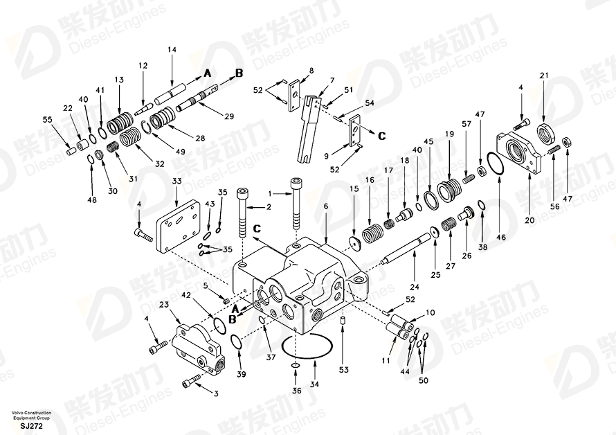 VOLVO Casing SA8230-08970 Drawing