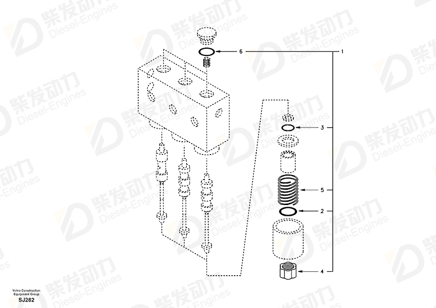VOLVO O-ring SA9511-12020 Drawing