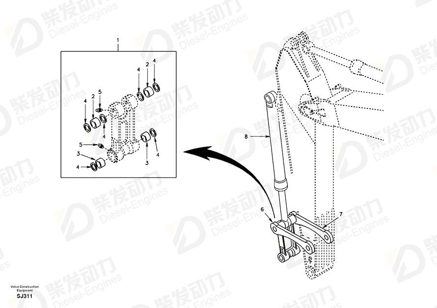VOLVO Sealing SA9561-07020 Drawing