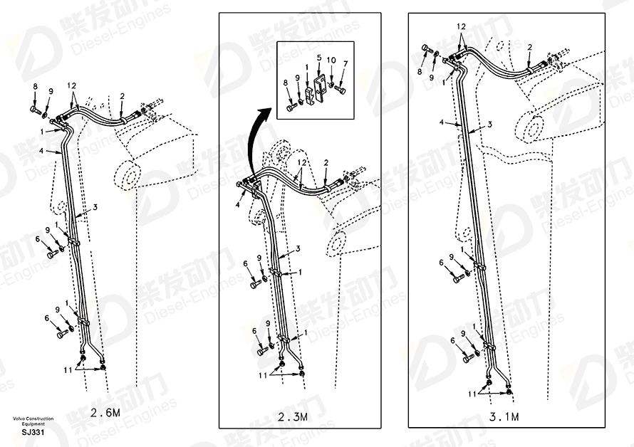 VOLVO Plug SA9415-43031 Drawing VOLVO Plug SA9415-43031 Drawing