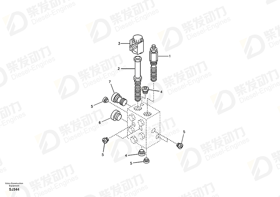 VOLVO Plug 14513666 Drawing