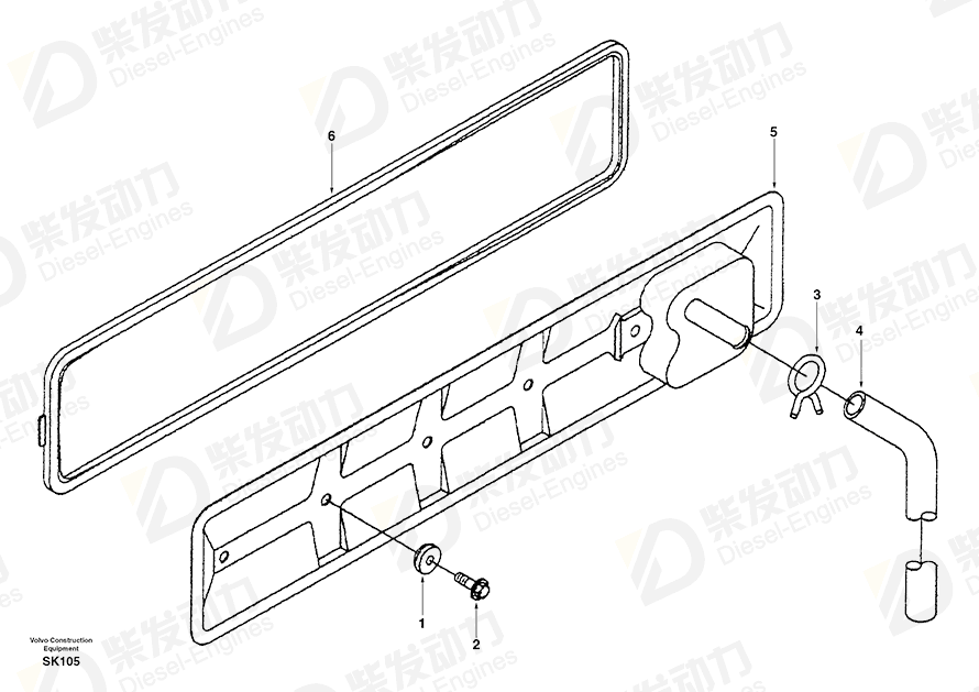 VOLVO Gasket SA3284623 Drawing