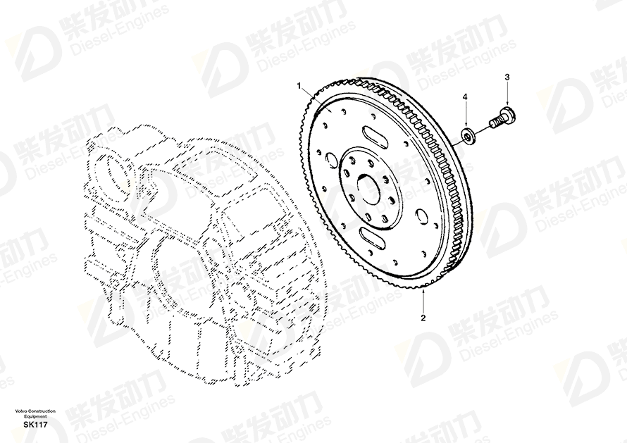 VOLVO Washer SA3900269 Drawing