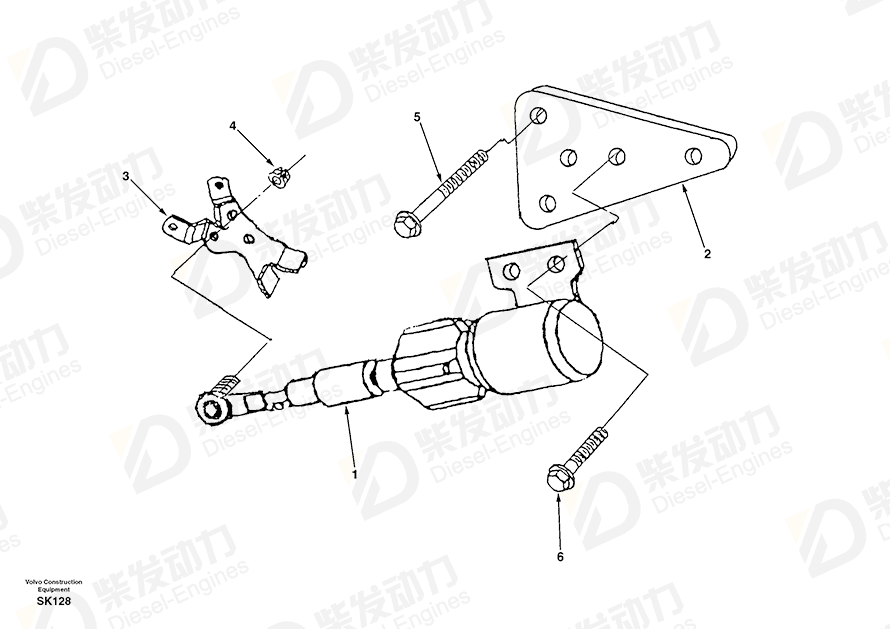 VOLVO Bracket SA3930589 Drawing