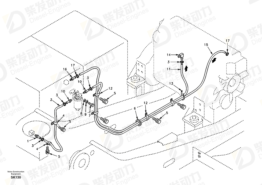 VOLVO Fitting SA9411-94940 Drawing VOLVO Fitting SA9411-94940 Drawing