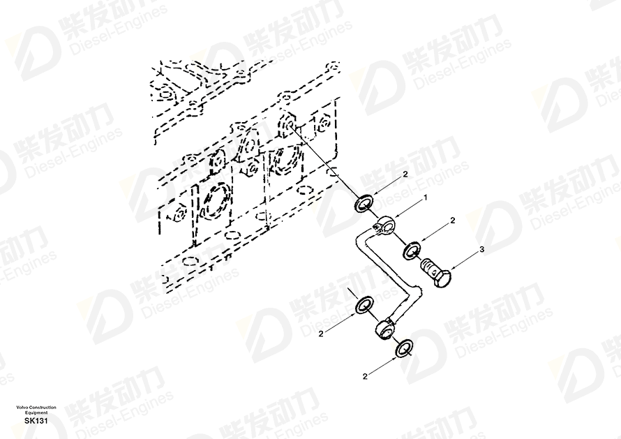 VOLVO Tube SA3281915 Drawing