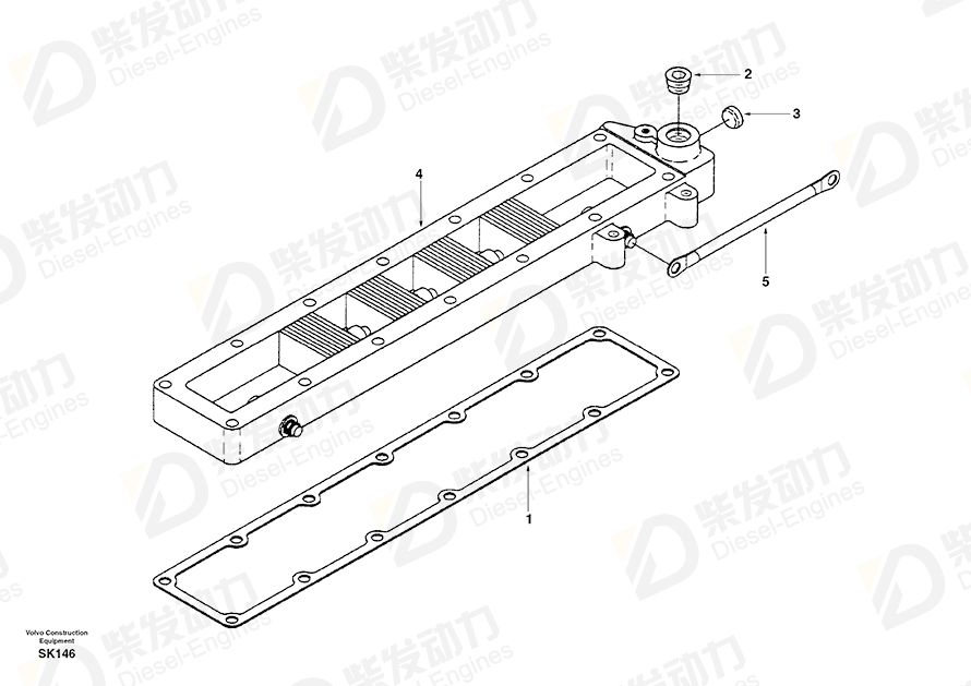 VOLVO Heater SA3927990 Drawing