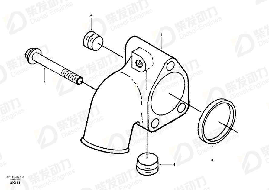 VOLVO Screw SA3901757 Drawing