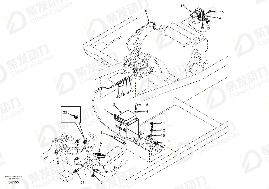 VOLVO Bracket 14529228 Drawing