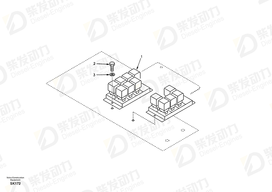 VOLVO Cross recessed screw 14880561 Drawing