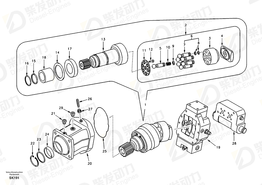 VOLVO Piston 14502604 Drawing