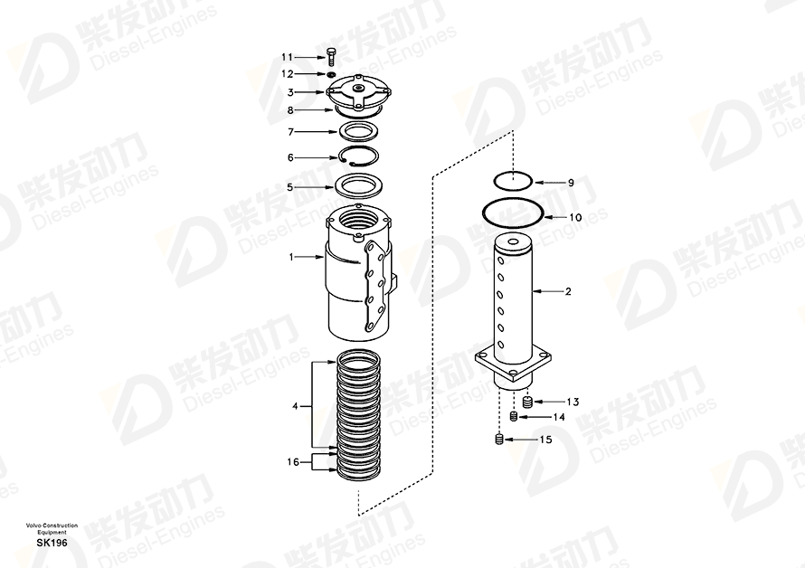 VOLVO Seal SA1146-04200 Drawing