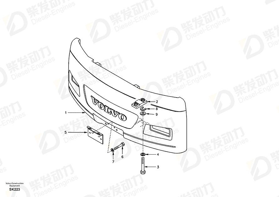 VOLVO SPACER SA1053-00431 Drawing VOLVO SPACER SA1053-00431 Drawing