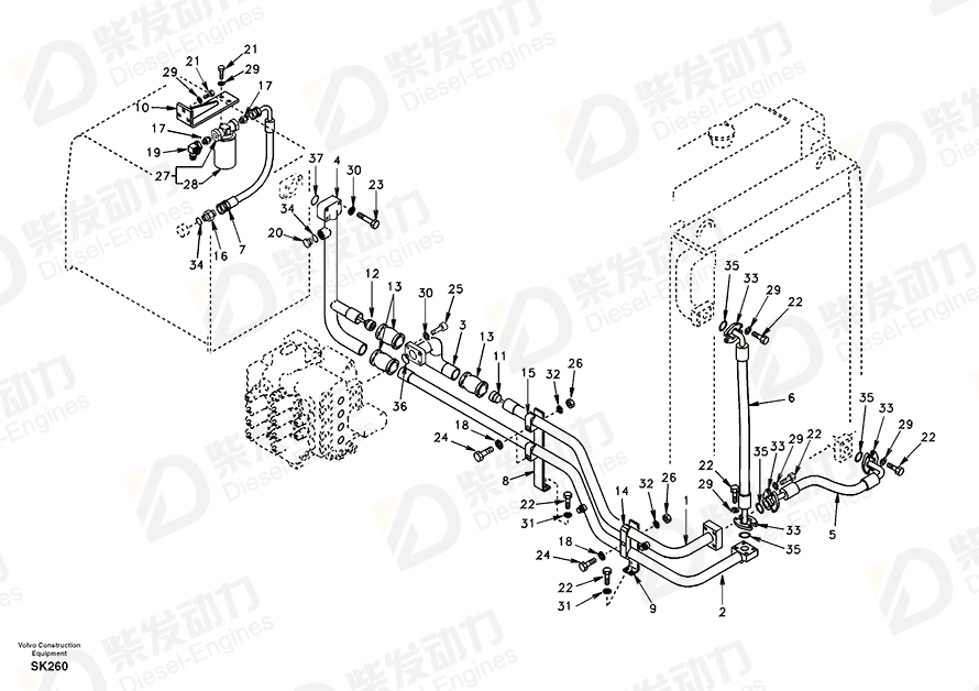 VOLVO Coupling SA1142-01830 Drawing