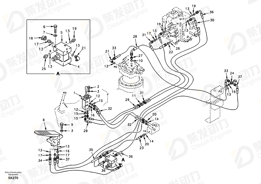 VOLVO Bolt SA9011-10805 Drawing VOLVO Bolt SA9011-10805 Drawing