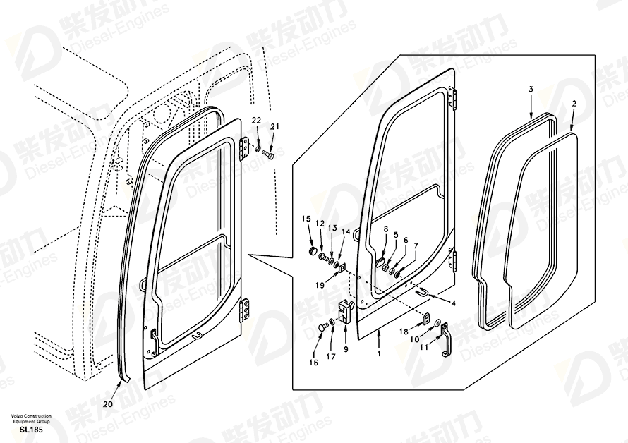 VOLVO Latch SA1066-00630 Drawing