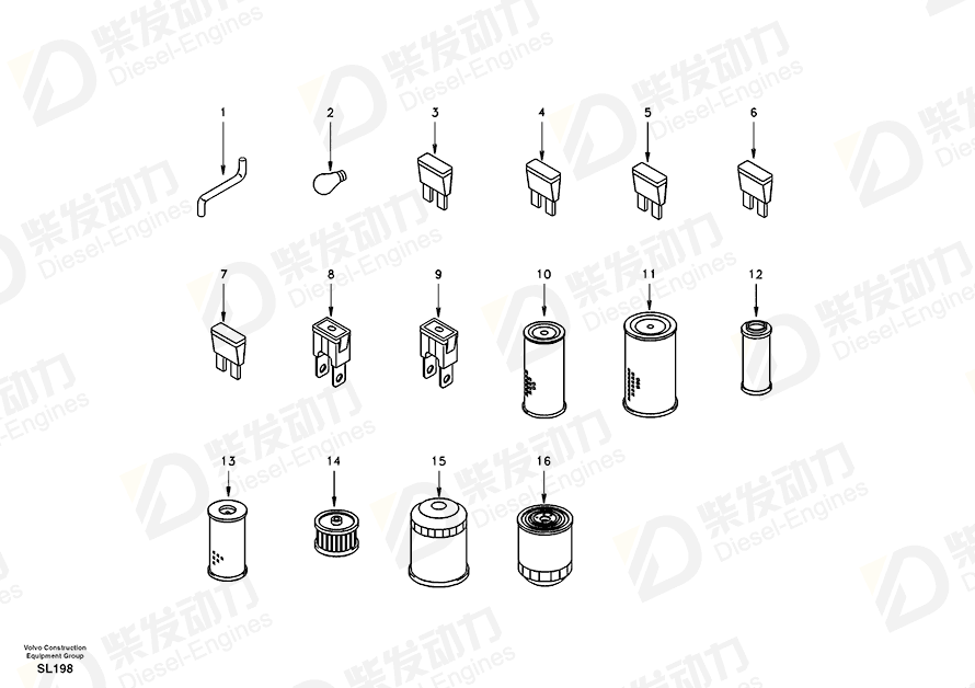 VOLVO FUSE SA9879-10400 Drawing