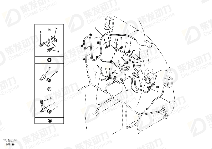 VOLVO Clip SA9392-20130 Drawing