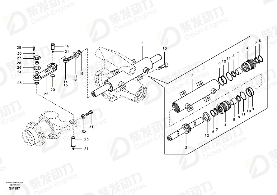 VOLVO Back-up ring SA9566-40650 Drawing