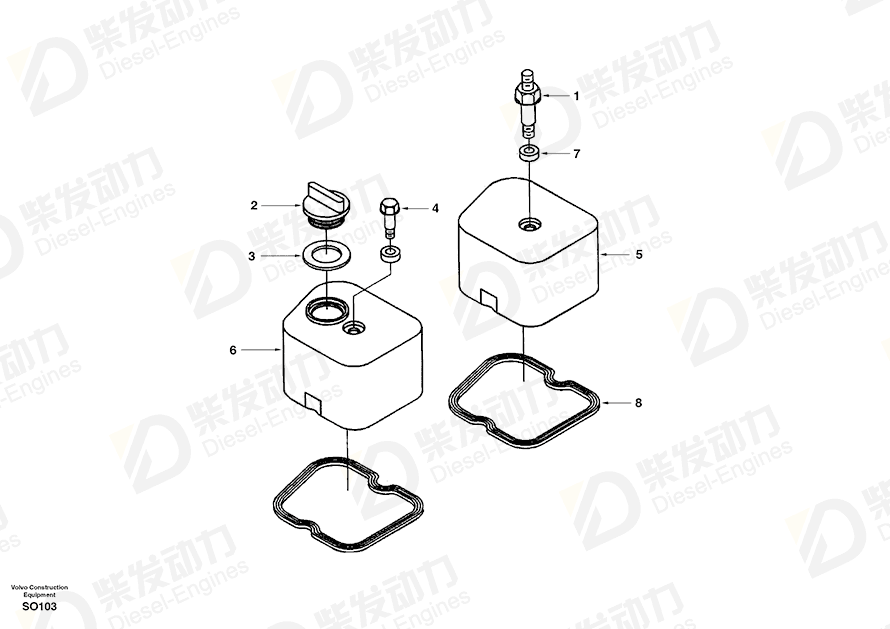 VOLVO Screw SA3907049 Drawing