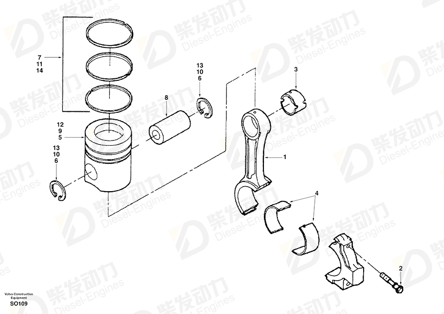 VOLVO Bearing SA3901173 Drawing