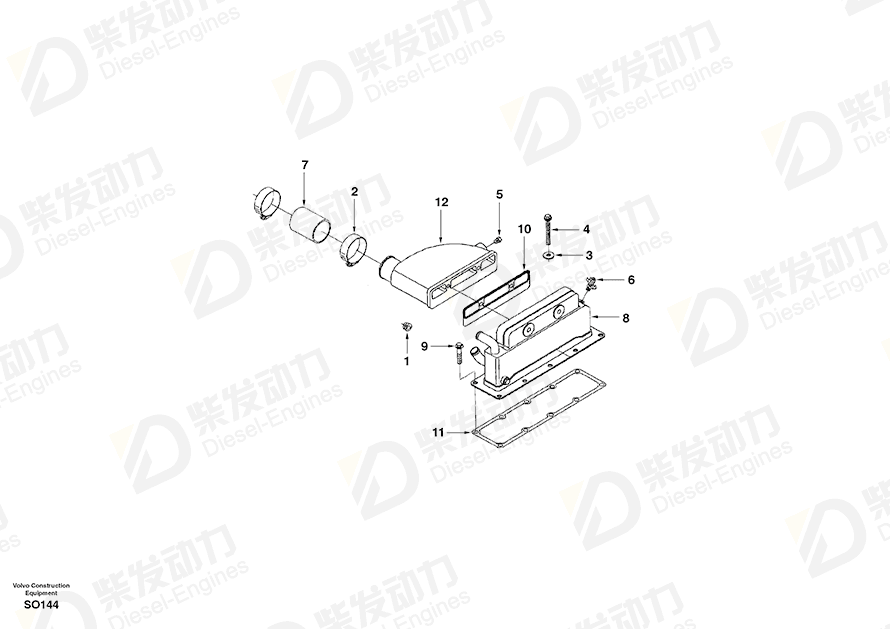 VOLVO Screw SA3930837 Drawing