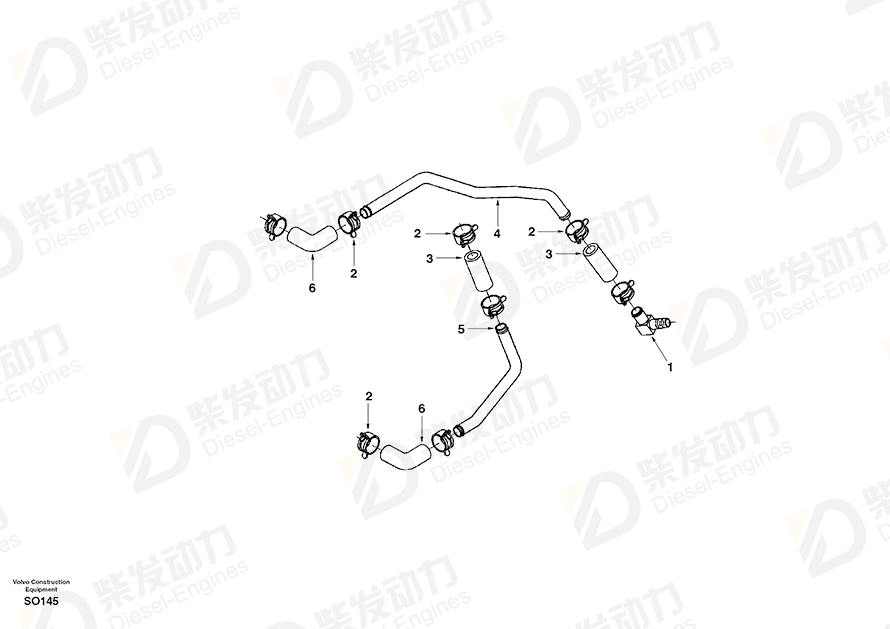 VOLVO Clamp SA3918163 Drawing