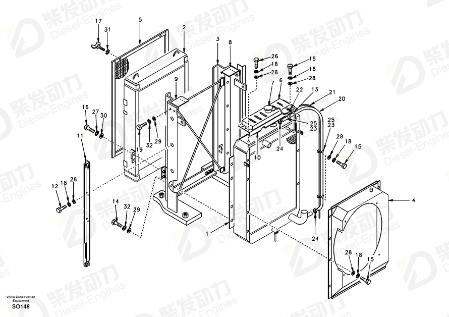 VOLVO Wing screw SA9035-10602 Drawing