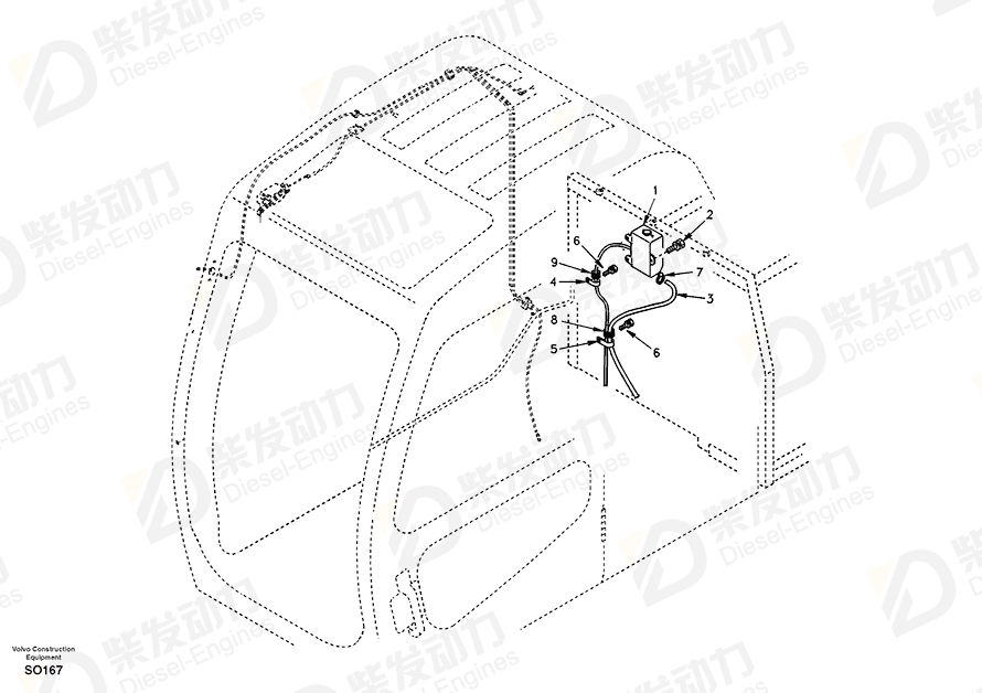 VOLVO Clip SA9315-02501 Drawing