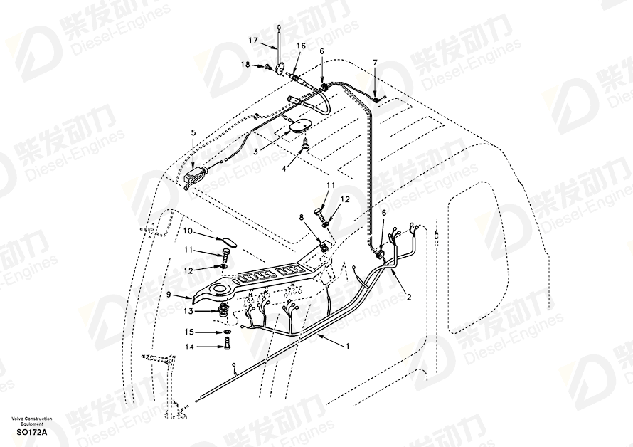 VOLVO WIRE HARNESS_SW SA1122-03950 Drawing