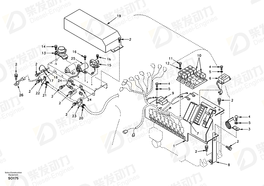 VOLVO Relay SA1021-00910 Drawing