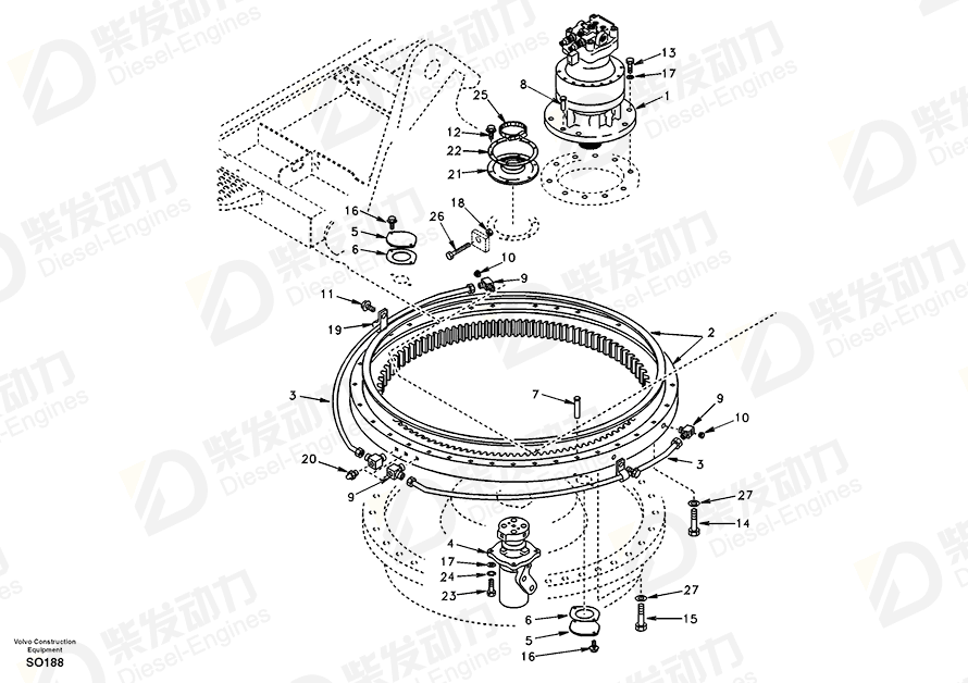 VOLVO SCREW CLAMP SA9312-10600 Drawing