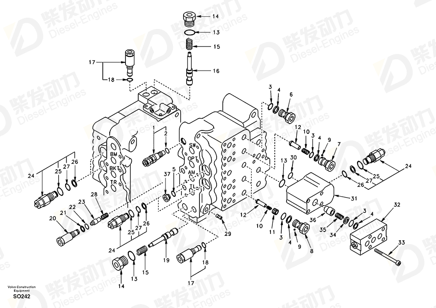 VOLVO Cap SA8230-11870 Drawing