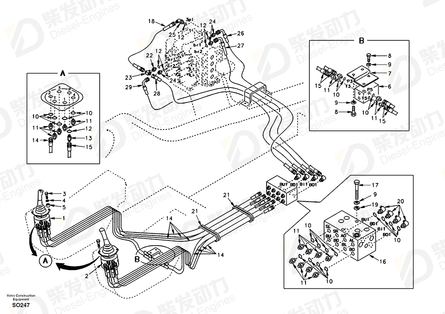 VOLVO Boss SA1148-02250 Drawing VOLVO Boss SA1148-02250 Drawing