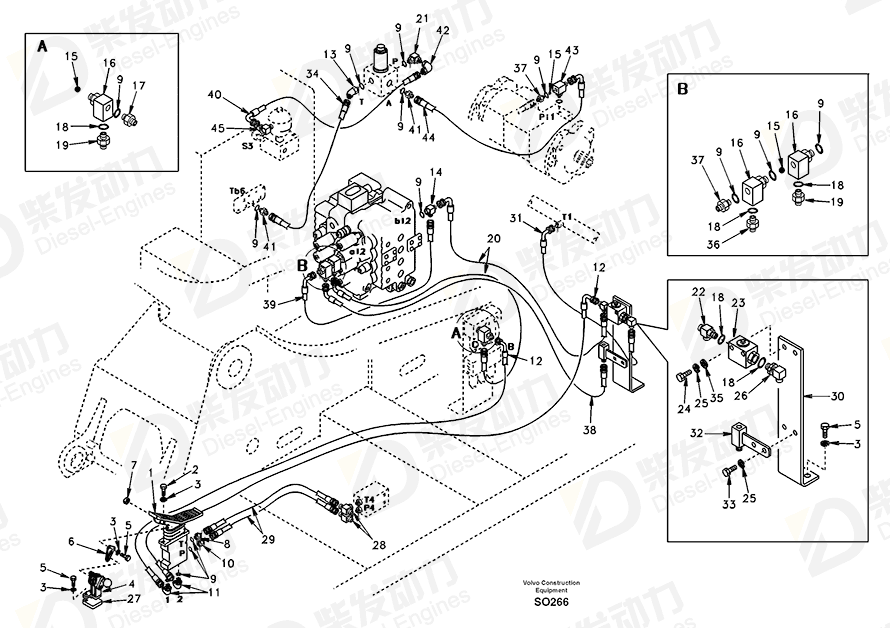 VOLVO Pedal SA1048-10021 Drawing VOLVO Pedal SA1048-10021 Drawing