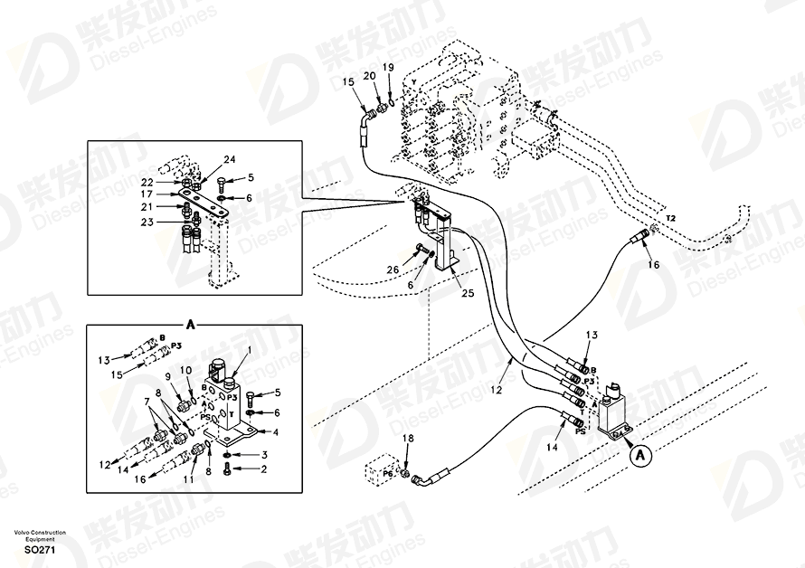 VOLVO Elbow SA9411-95950 Drawing