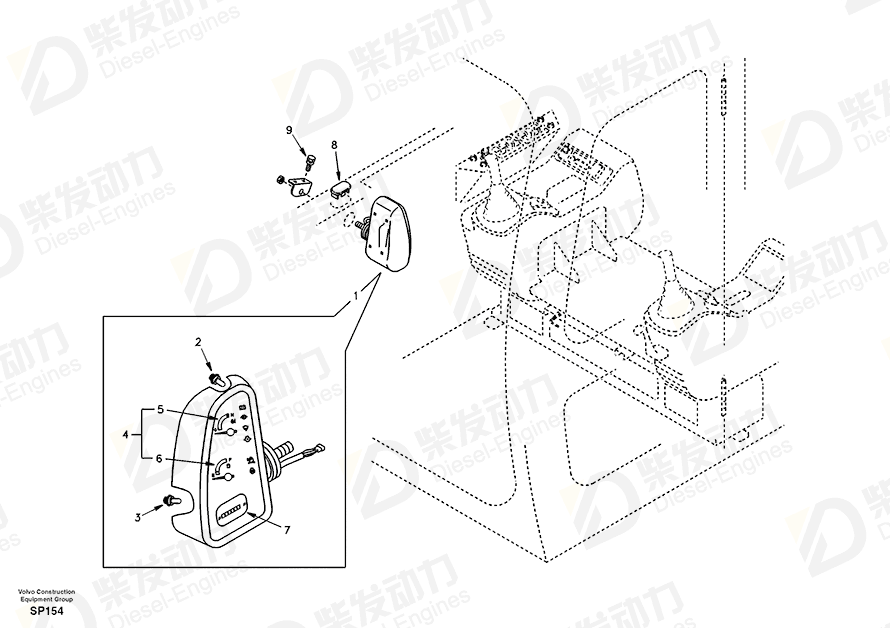 VOLVO Movement SA1123-02410 Drawing