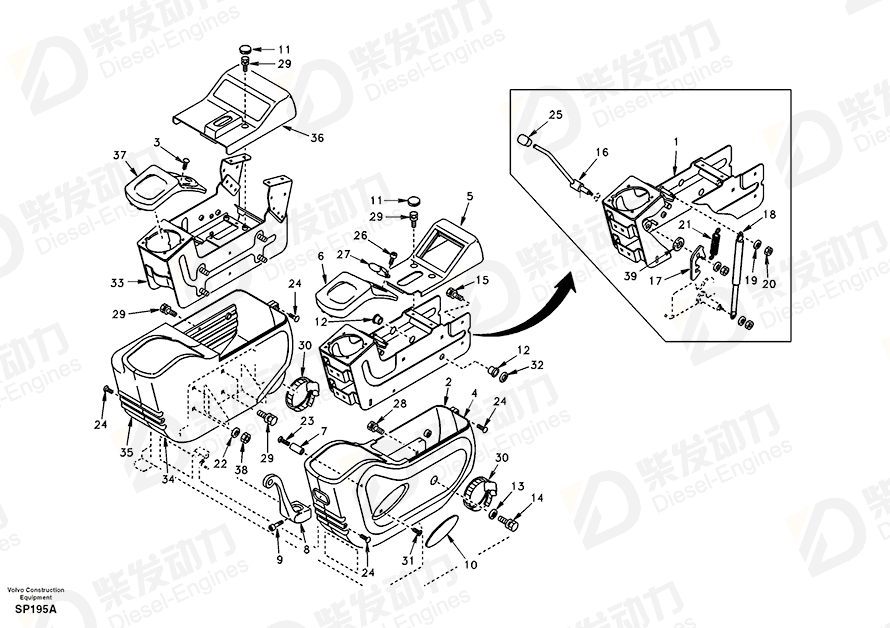 VOLVO Bushing SA1068-00230 Drawing