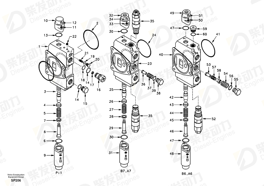 VOLVO Spring SA7253-03191 Drawing