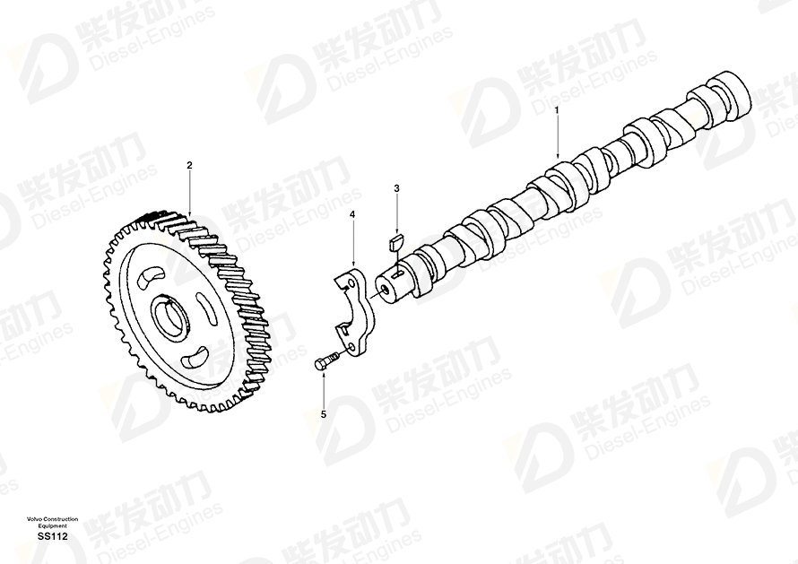 VOLVO Support SA3927155 Drawing