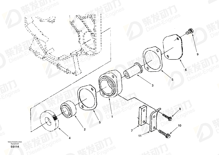 VOLVO Brace SA3931825 Drawing