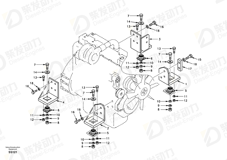 VOLVO Plate SA1112-00550 Drawing