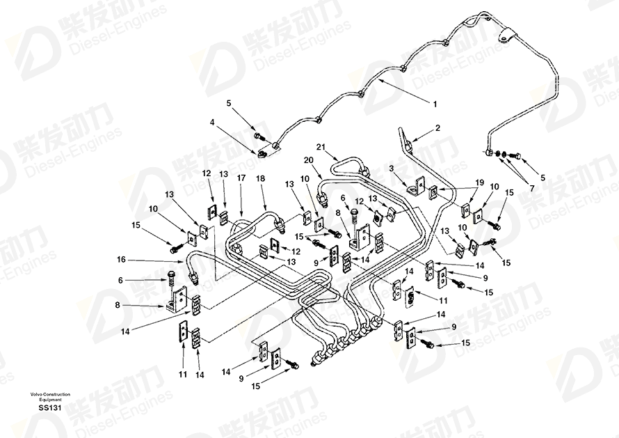 VOLVO Screw SA3905307 Drawing