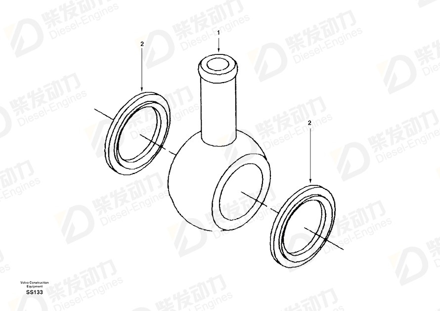 VOLVO Connector SA3911447 Drawing