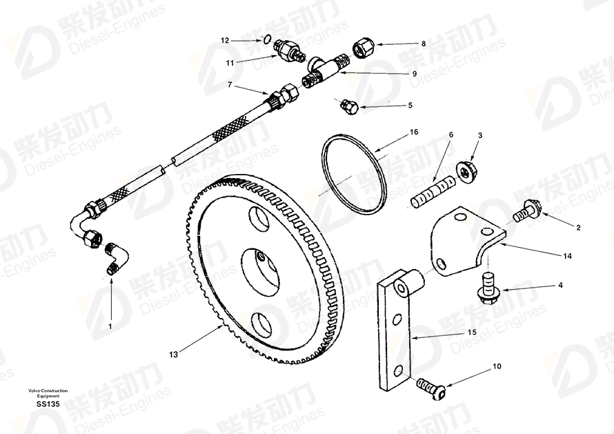 VOLVO Bolt SA3903990 Drawing